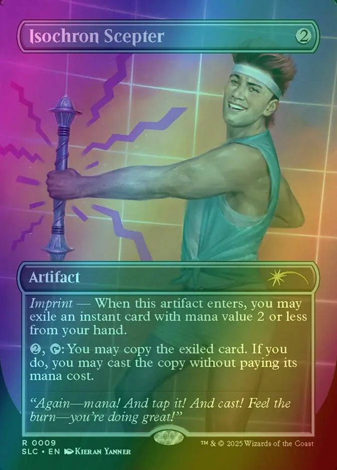 Isochron Scepter [0009] [Borderless] [Encyclopedia of Magic] [Secret Lair Countdown] [Foil]