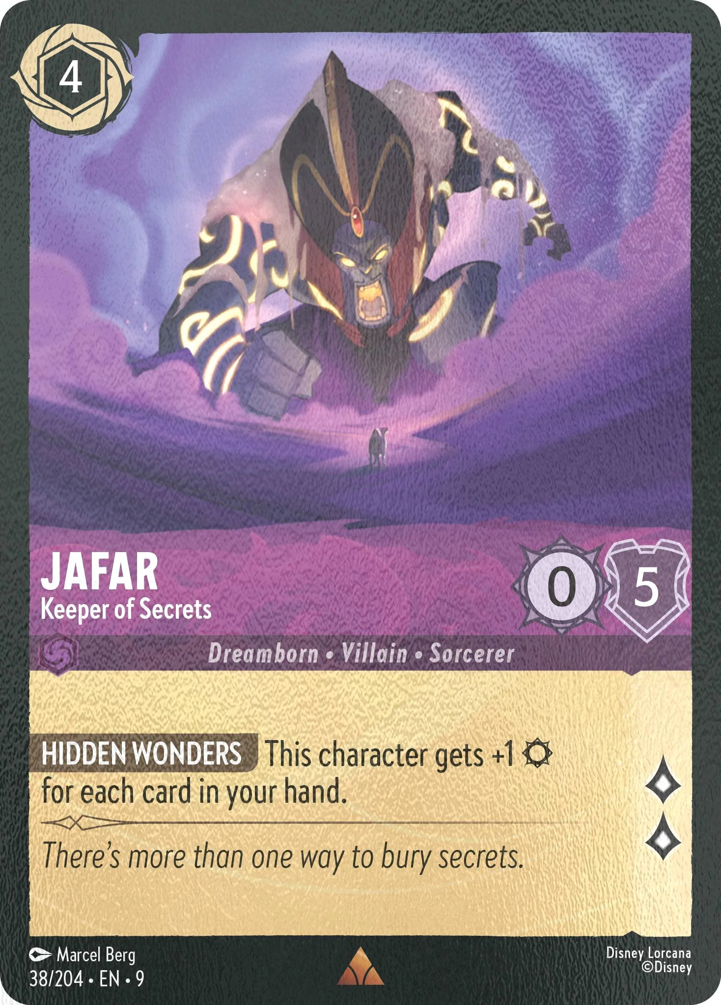 Jafar - Keeper of Secrets - 38/204 [Fabled] [Cold Foil]