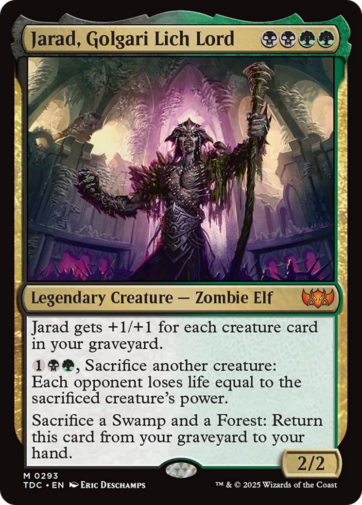 Jarad, Golgari Lich Lord [293] [Tarkir: Dragonstorm: Commander] [Non-Foil]