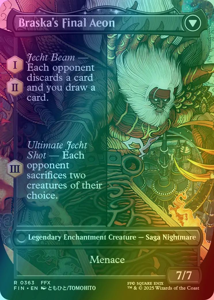 Jecht, Reluctant Guardian // Braska's Final Aeon [363] [Borderless] [FINAL FANTASY] [Foil] - Image 2
