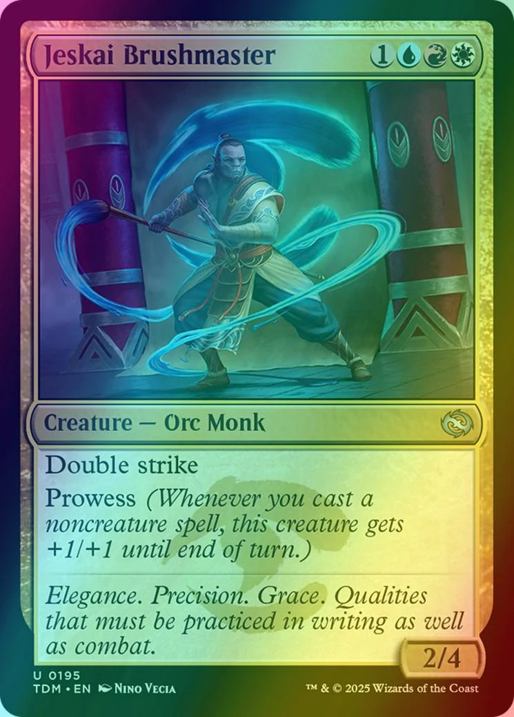 Jeskai Brushmaster [195] [Tarkir: Dragonstorm] [Foil]