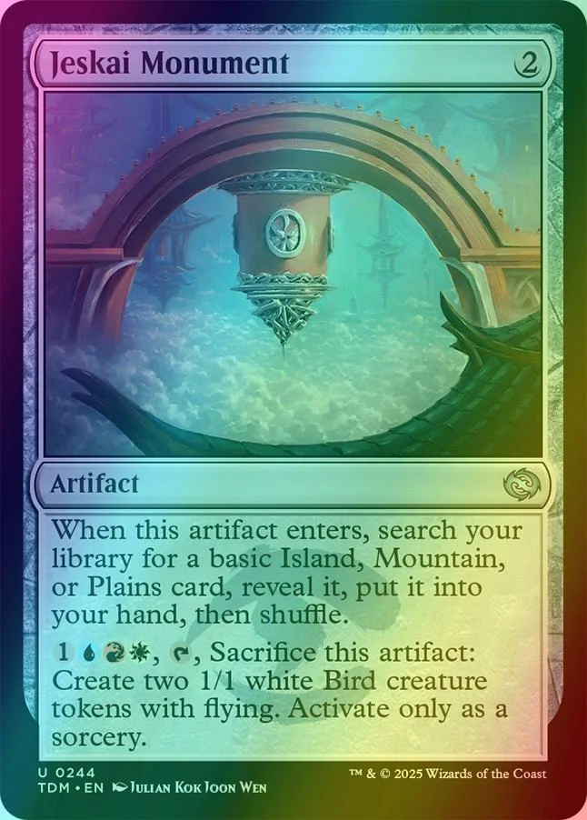 Jeskai Monument [244] [Tarkir: Dragonstorm] [Foil]