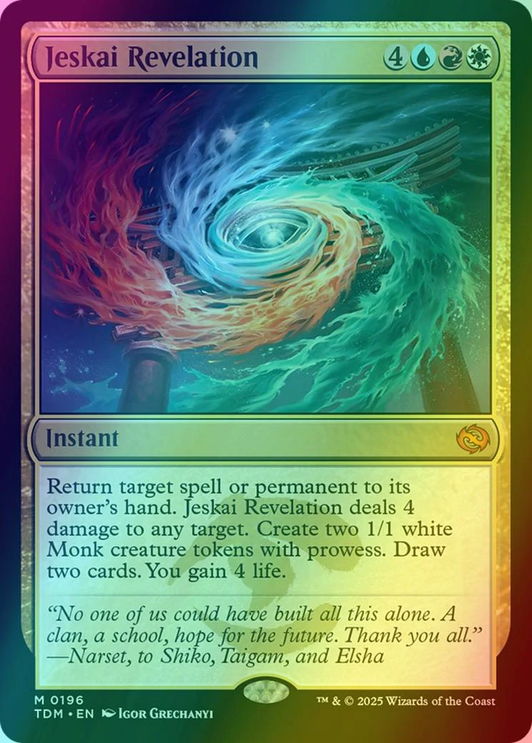 Jeskai Revelation [196] [Tarkir: Dragonstorm] [Foil]