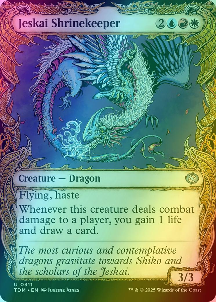 Jeskai Shrinekeeper [311] [Draconic Frame Showcase] [Tarkir: Dragonstorm] [Foil]