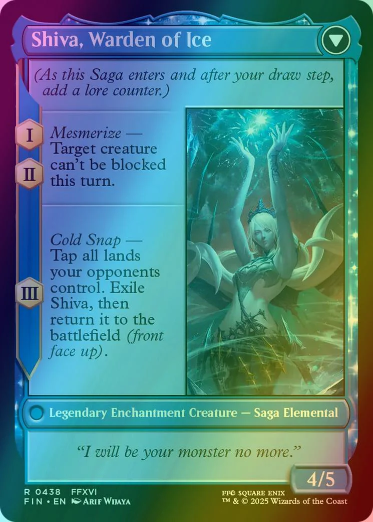 Jill, Shiva's Dominant // Shiva, Warden of Ice [438] [Extended Art] [FINAL FANTASY] [Foil] - Image 2