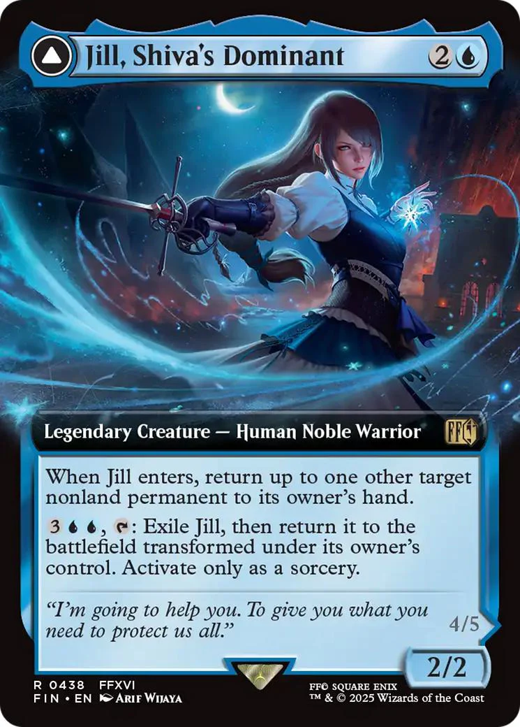 Jill, Shiva's Dominant // Shiva, Warden of Ice [438] [Extended Art] [FINAL FANTASY] [Non-Foil]