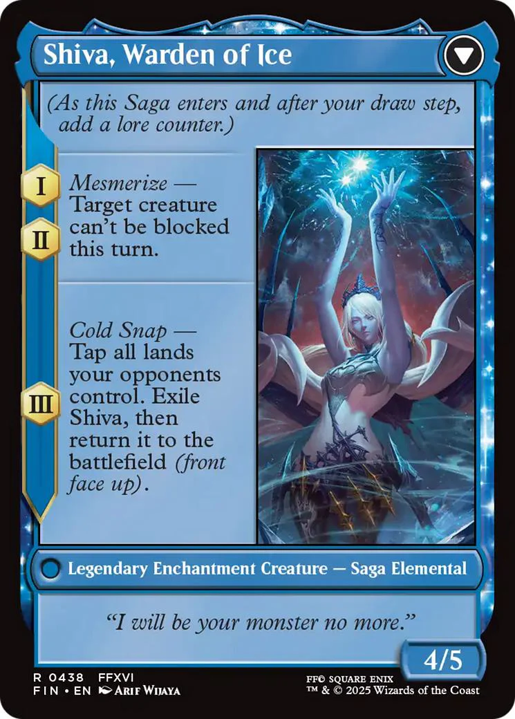 Jill, Shiva's Dominant // Shiva, Warden of Ice [438] [Extended Art] [FINAL FANTASY] [Non-Foil] - Image 2