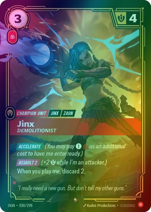 Jinx - Demolitionist - 030/298 [Origins] [Foil]