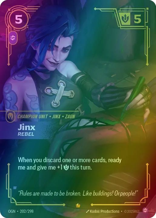 Jinx - Rebel - 202/298 [Origins] [Foil]