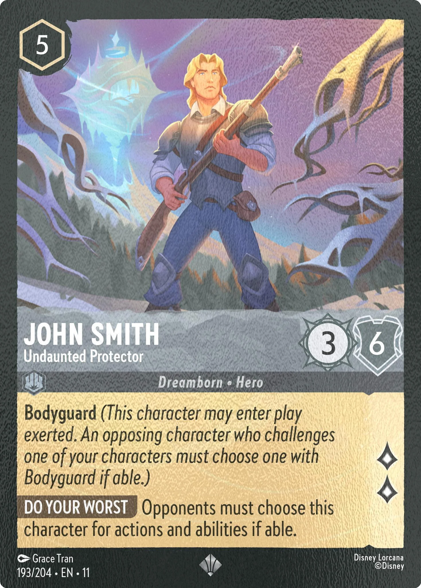 John Smith - Undaunted Protector - 193/204 [Winterspell] [Cold Foil]
