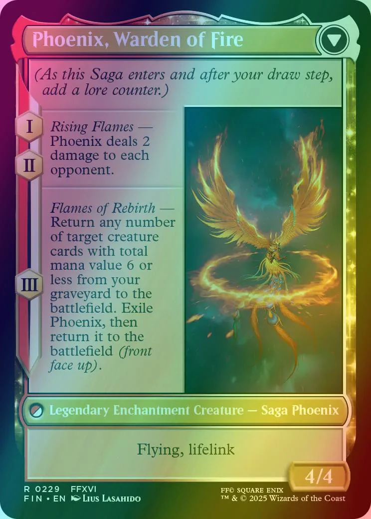 Joshua, Phoenix's Dominant // Phoenix, Warden of Fire [229] [FINAL FANTASY] [Foil] - Image 2