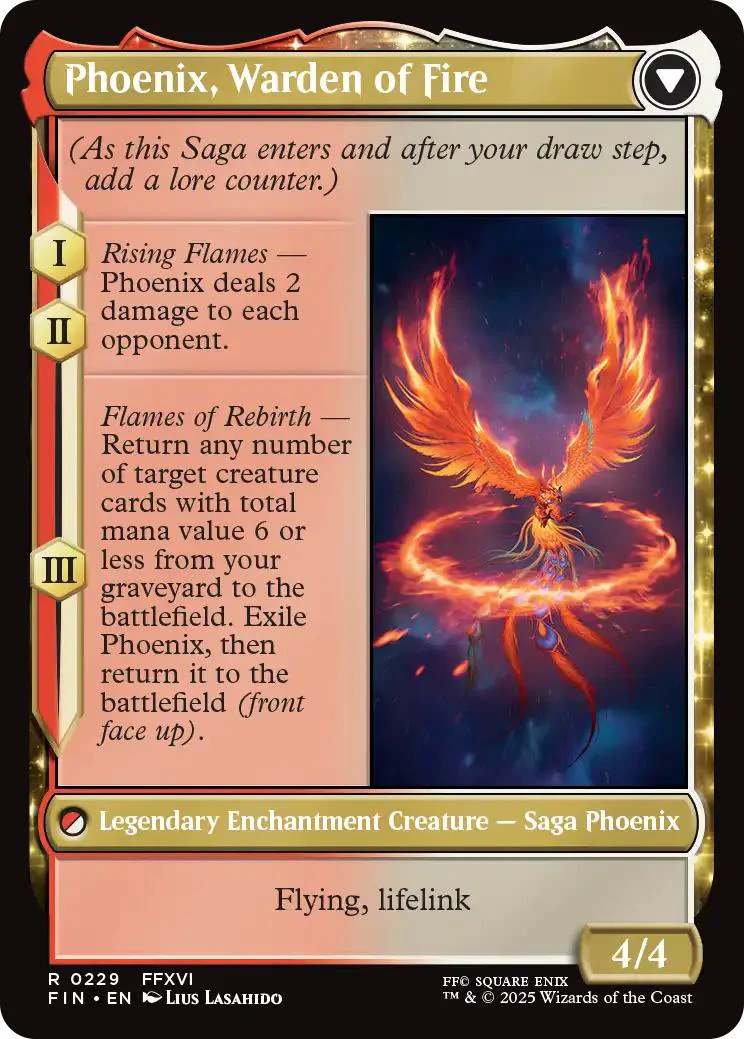 Joshua, Phoenix's Dominant // Phoenix, Warden of Fire [229] [FINAL FANTASY] [Non-Foil] - Image 2