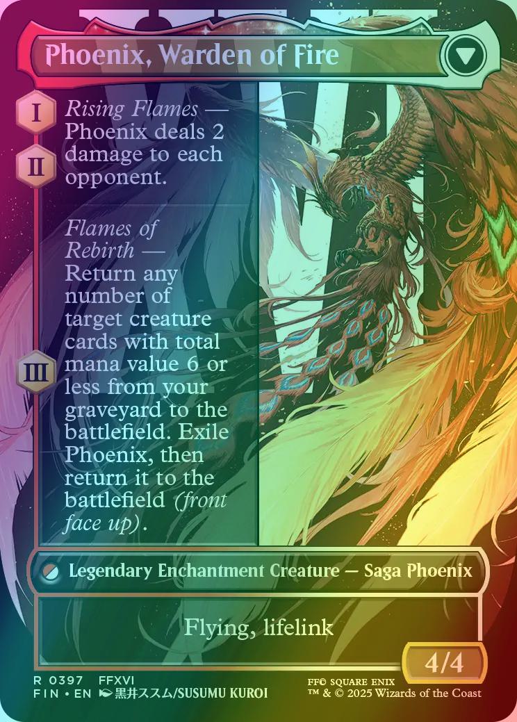 Joshua, Phoenix's Dominant // Phoenix, Warden of Fire [397] [Borderless] [Character] [FINAL FANTASY] [Foil] - Image 2