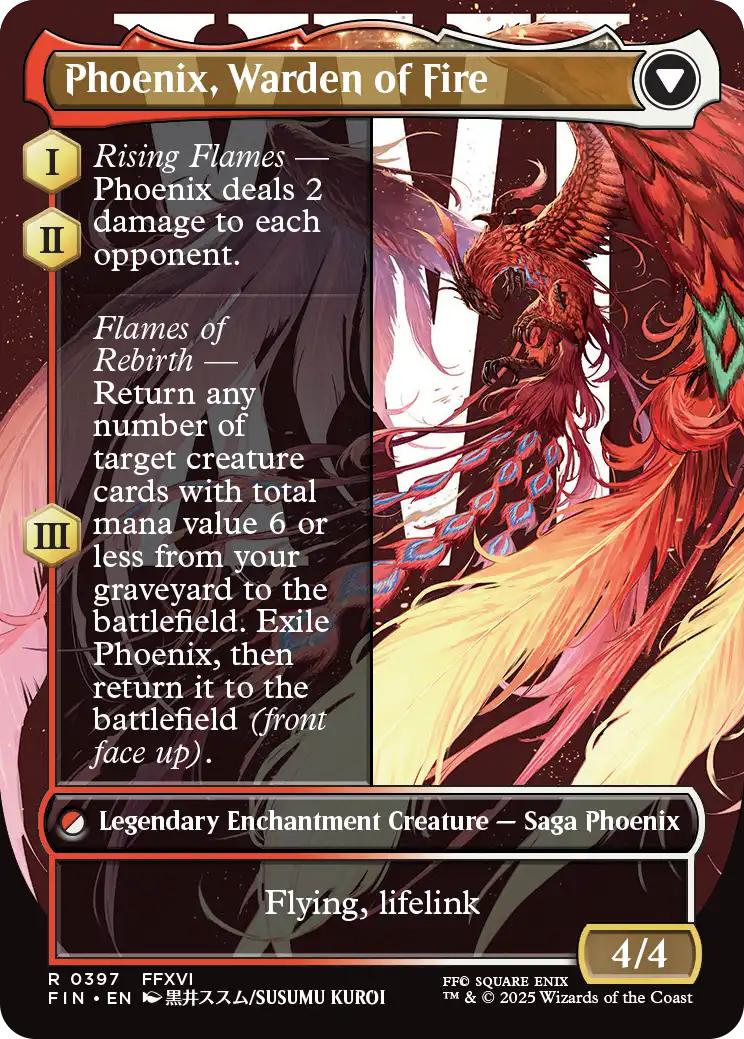 Joshua, Phoenix's Dominant // Phoenix, Warden of Fire [397] [Borderless] [Character] [FINAL FANTASY] [Non-Foil] - Image 2
