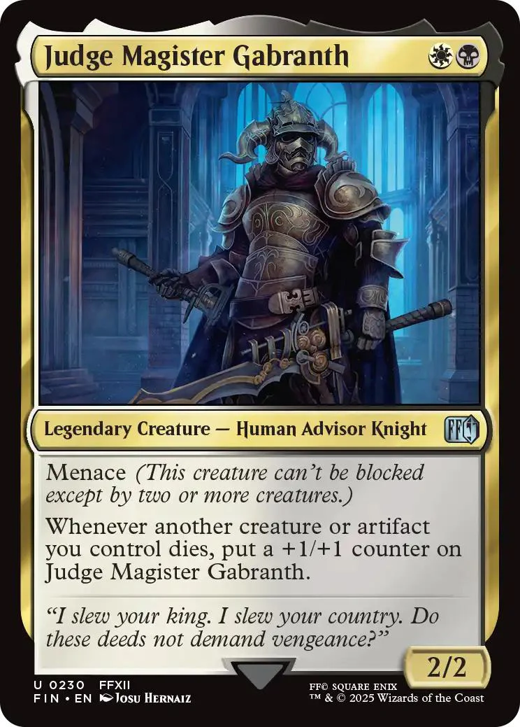 Judge Magister Gabranth [230] [FINAL FANTASY] [Non-Foil]