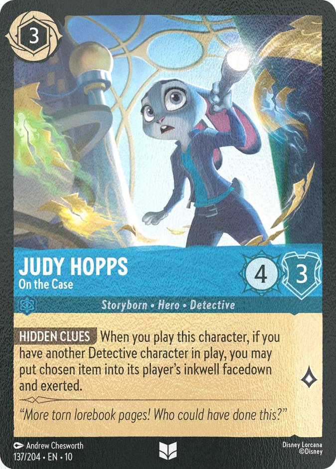 Judy Hopps - On the Case - 137/204 [Whispers in the Well] [Cold Foil]