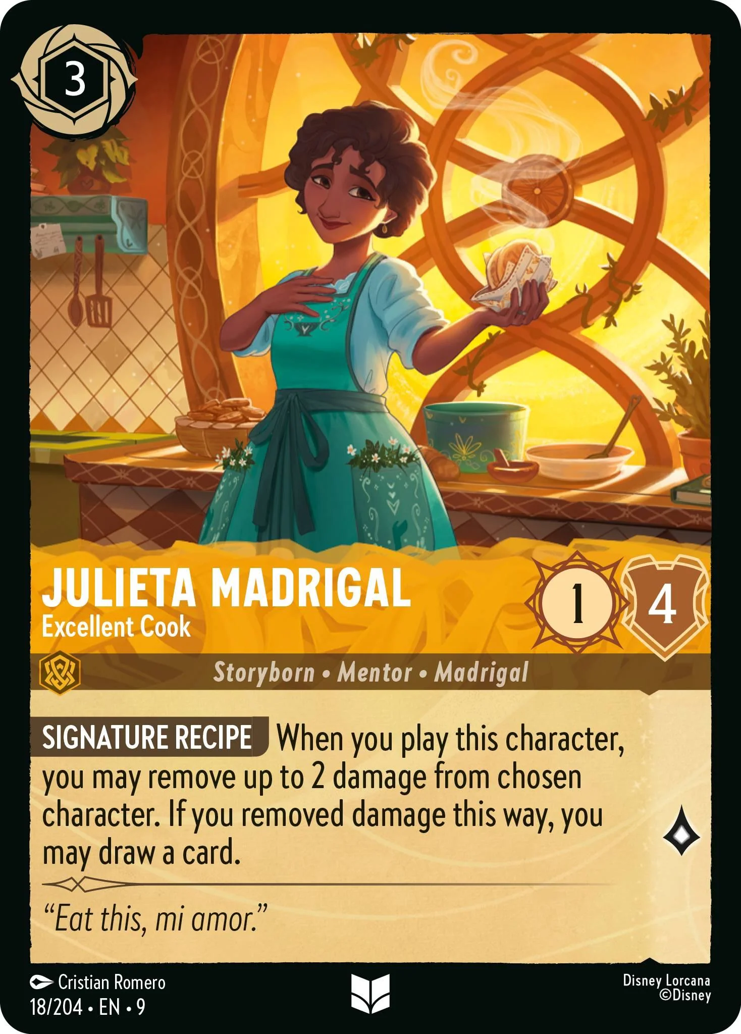 Julieta Madrigal - Excellent Cook - 18/204 [Fabled] [Non-Foil]