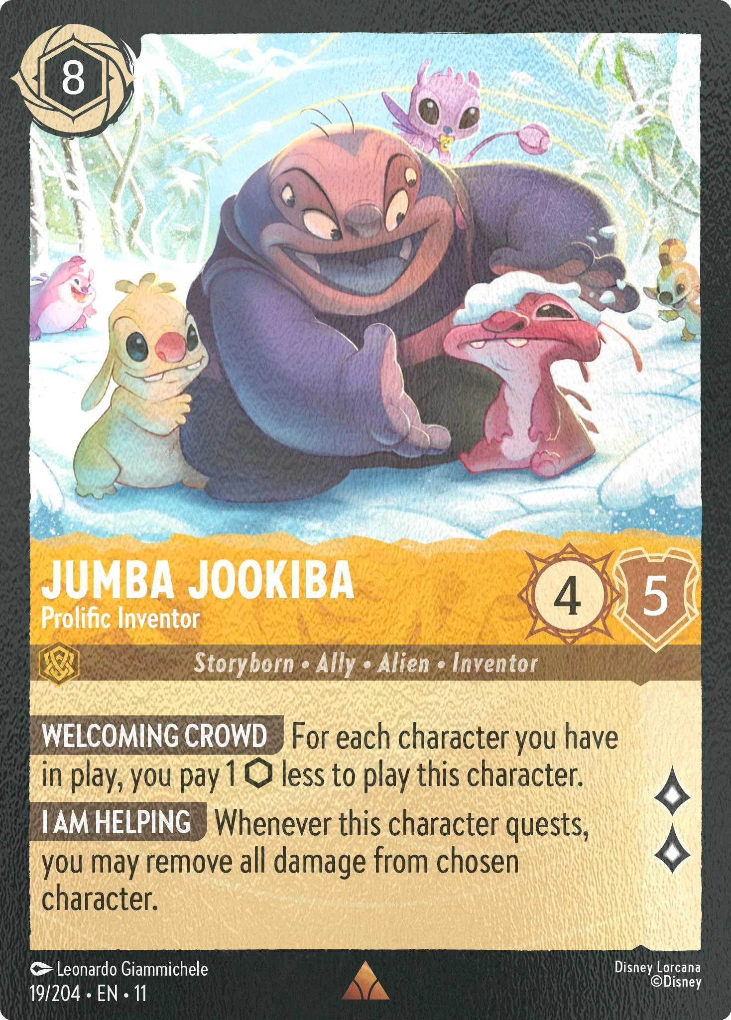 Jumba Jookiba - Prolific Inventor - 19/204 [Winterspell] [Cold Foil]