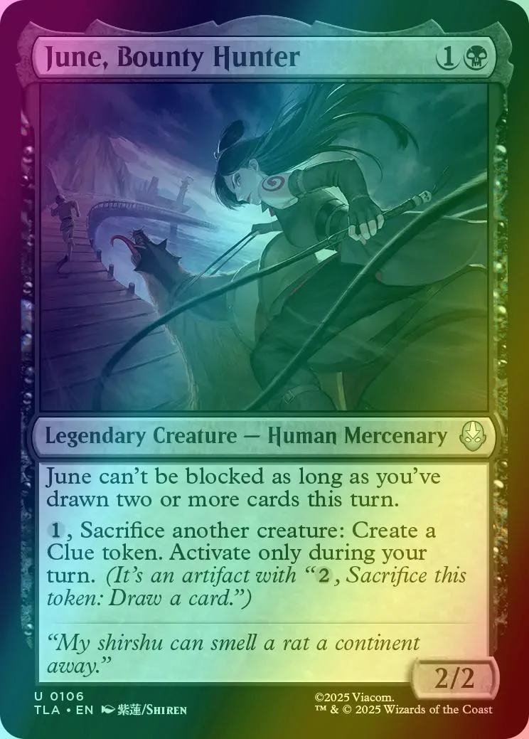 June, Bounty Hunter [106] [Avatar: The Last Airbender] [Foil]