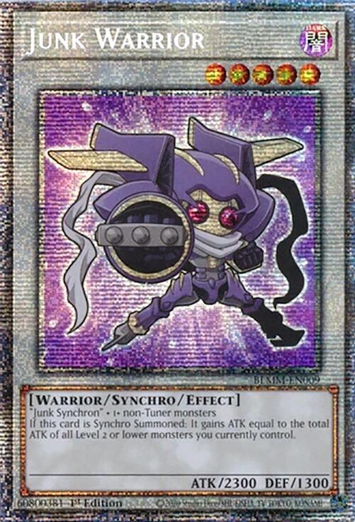 Junk Warrior - BLMM-EN009 - Starlight Rare - 1st Edition