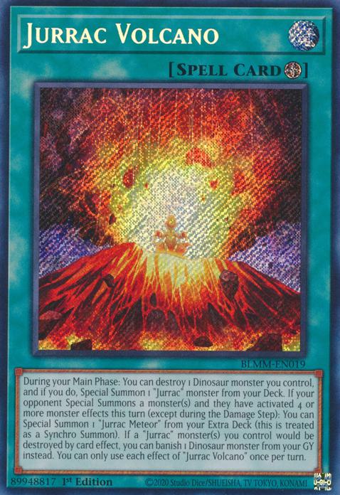 Jurrac Volcano - BLMM-EN019 - Secret Rare - 1st Edition