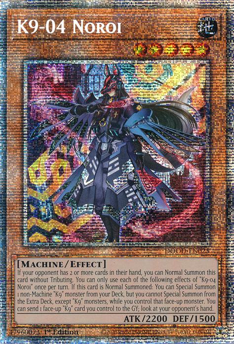 K9-04 Noroi - DOOD-EN025 - Starlight Rare - 1st Edition
