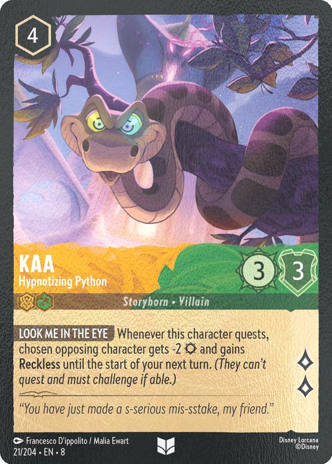 Kaa - Hypnotizing Python - 21/204 [Reign of Jafar] [Cold Foil]
