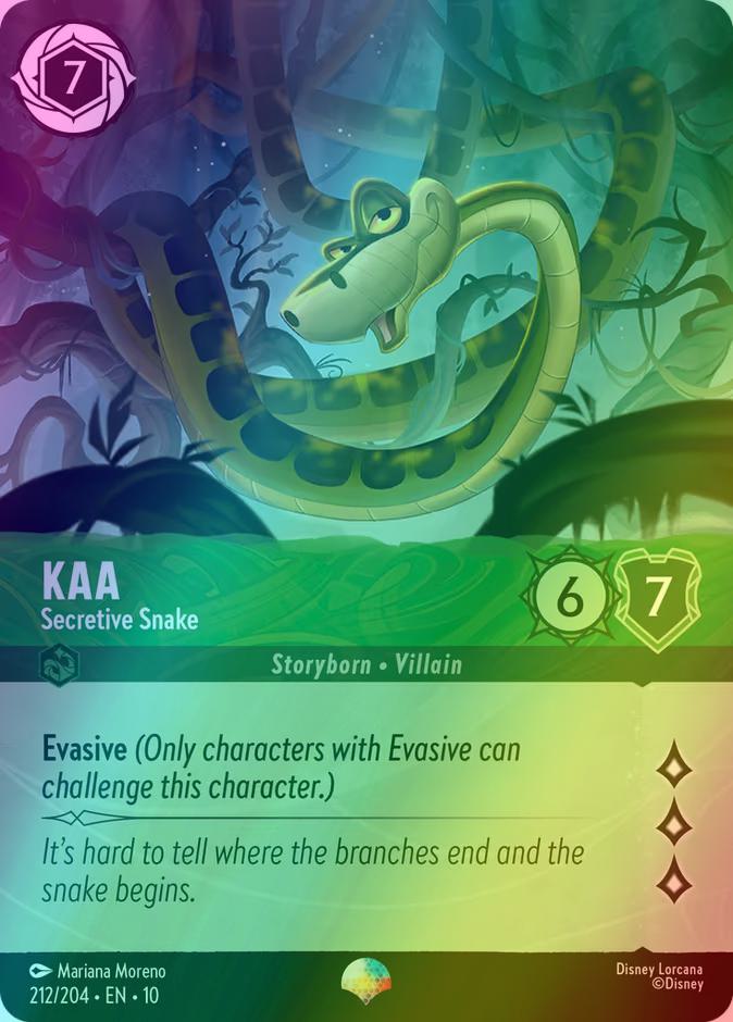 Kaa - Secretive Snake (Epic) - 212/204 [Whispers in the Well] [Holofoil]