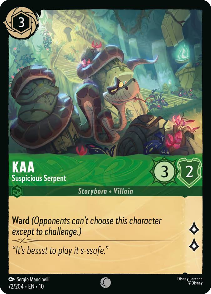 Kaa - Suspicious Serpent - 72/204 [Whispers in the Well] [Non-Foil]