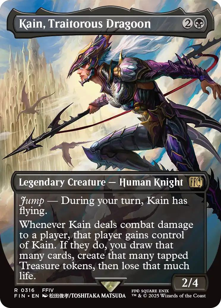 Kain, Traitorous Dragoon [316] [Borderless] [FINAL FANTASY] [Non-Foil]
