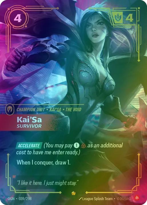 Kai'Sa - Survivor - 039/298 [Origins] [Foil]