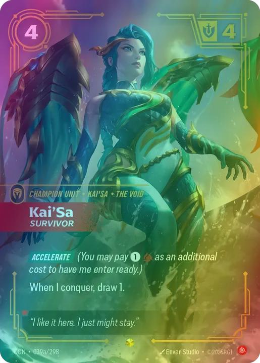 Kai'Sa - Survivor (Alternate Art) - 039a/298 [Origins] [Foil]