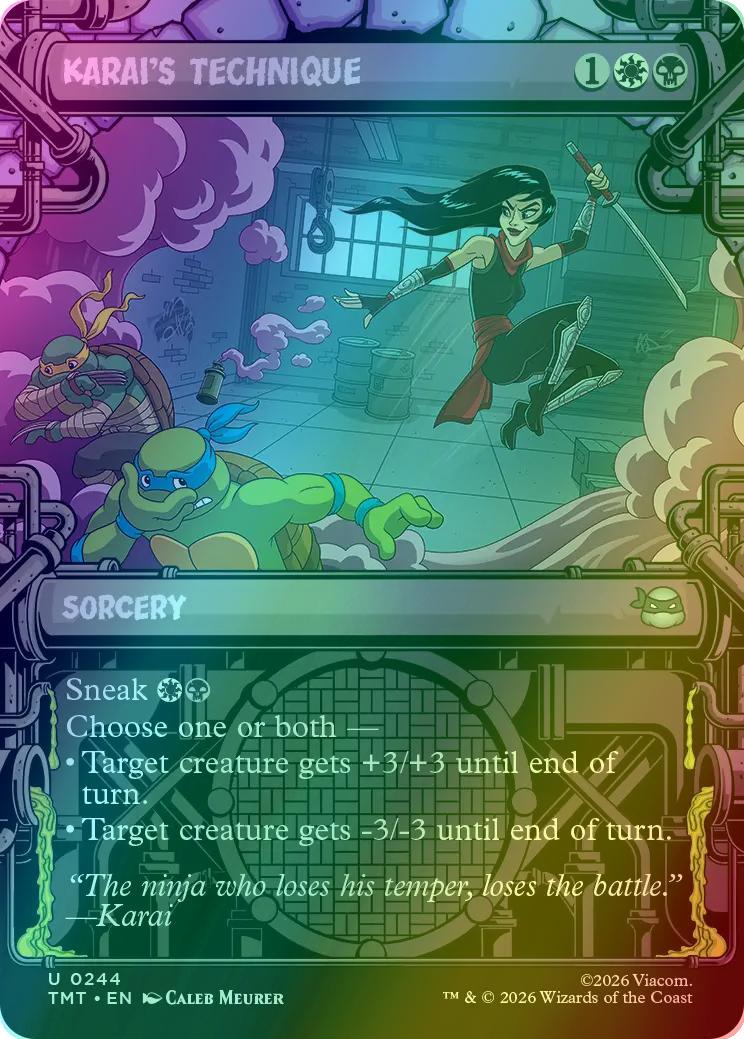 Karai's Technique [244] [Sewer Frame] [Teenage Mutant Ninja Turtles] [Foil]
