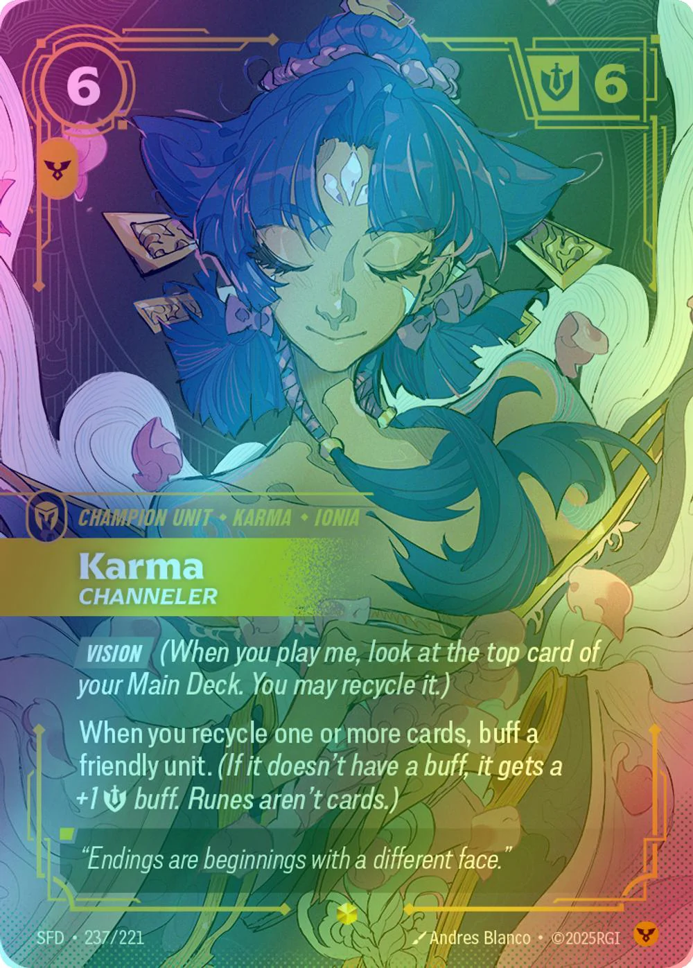 Karma - Channeler (Overnumbered) - 237/221 [Spiritforged] [Foil]
