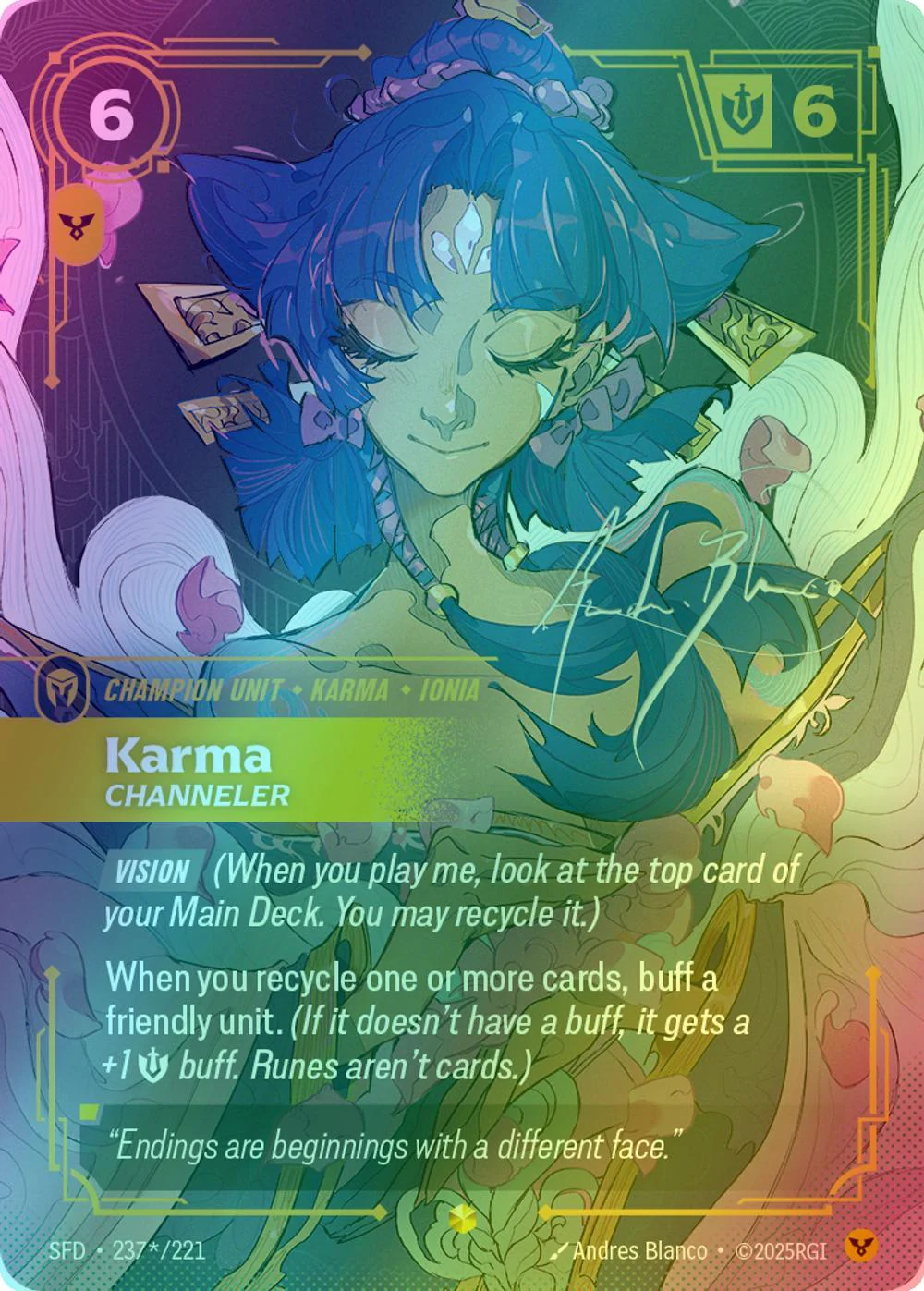 Karma - Channeler (Signature) - 237*/221 [Spiritforged] [Foil]