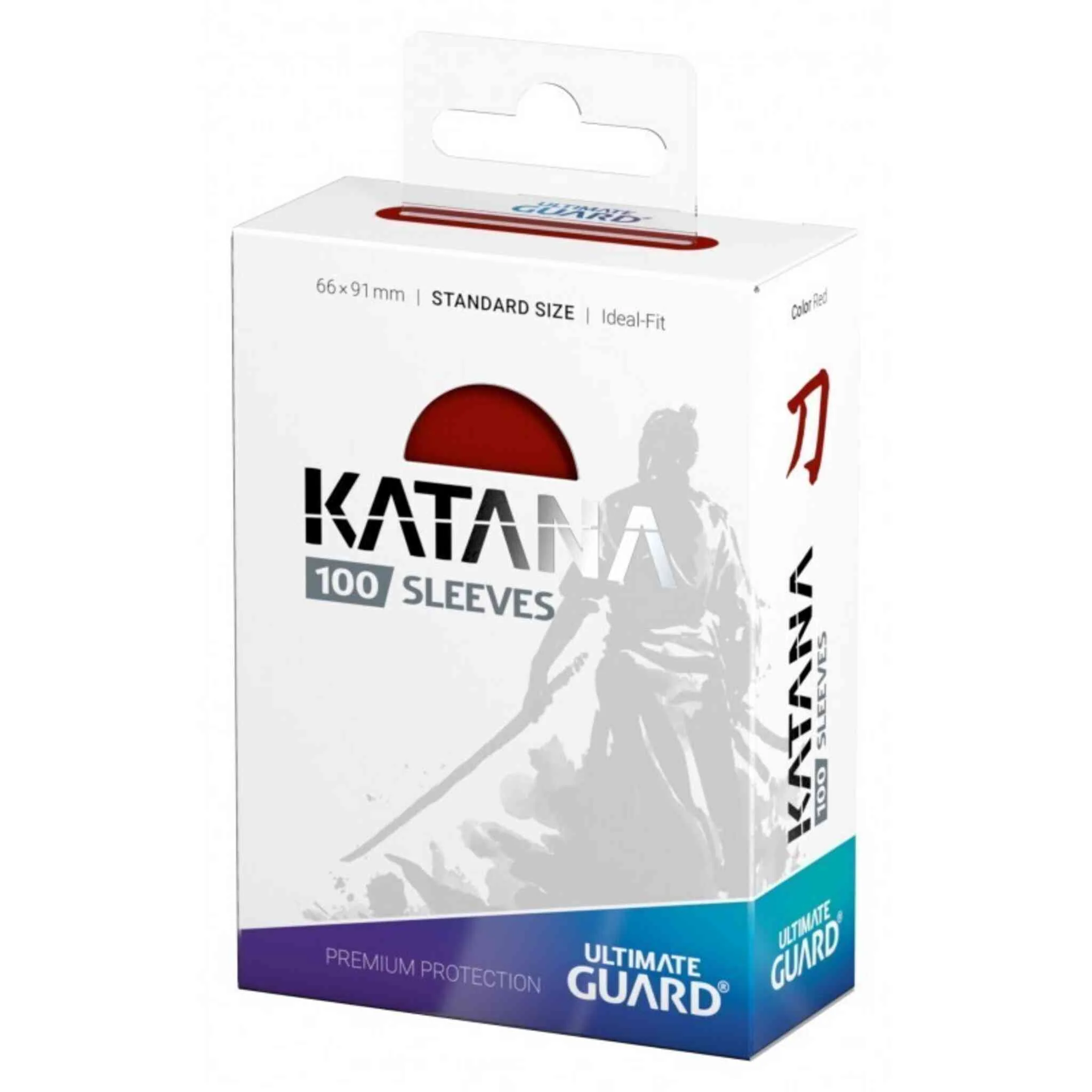 Katana Sleeves Standard Size - Red - 100ct