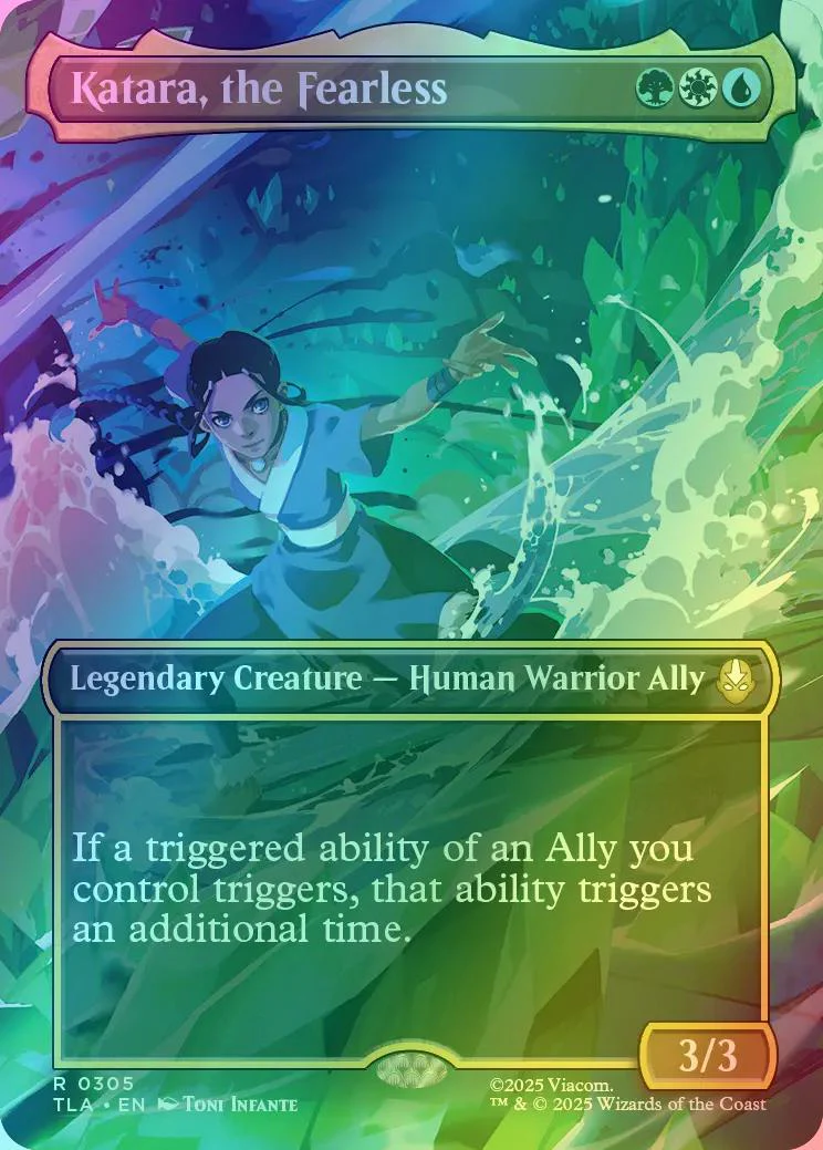 Katara, the Fearless [305] [Borderless] [Scene] [Avatar: The Last Airbender] [Foil]