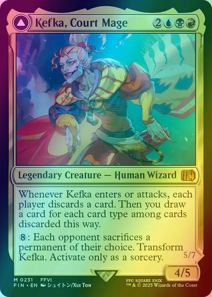 Kefka, Court Mage // Kefka, Ruler of Ruin [231] [FINAL FANTASY] [Foil]