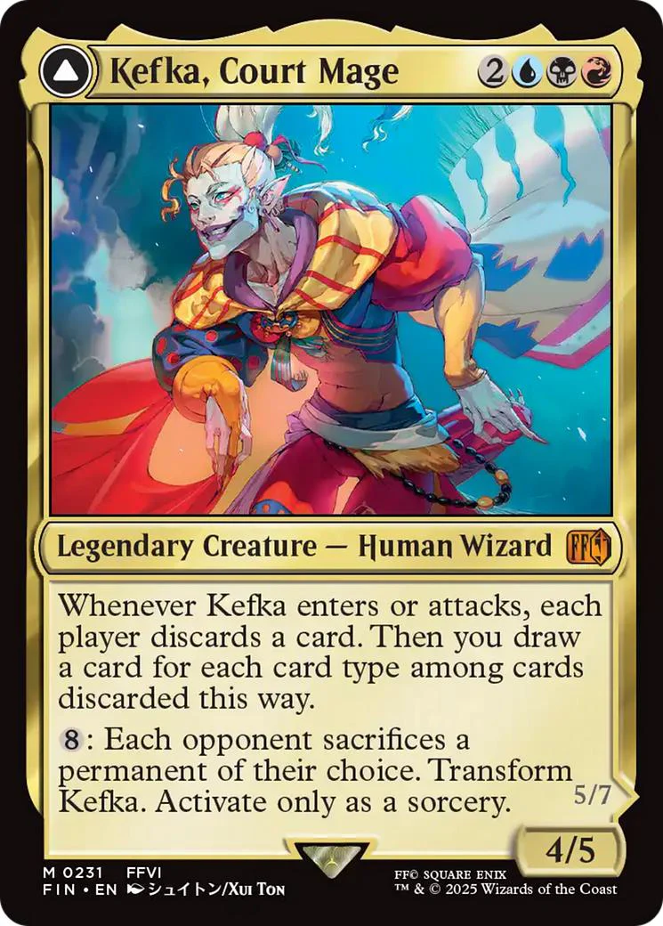 Kefka, Court Mage // Kefka, Ruler of Ruin [231] [FINAL FANTASY] [Non-Foil]