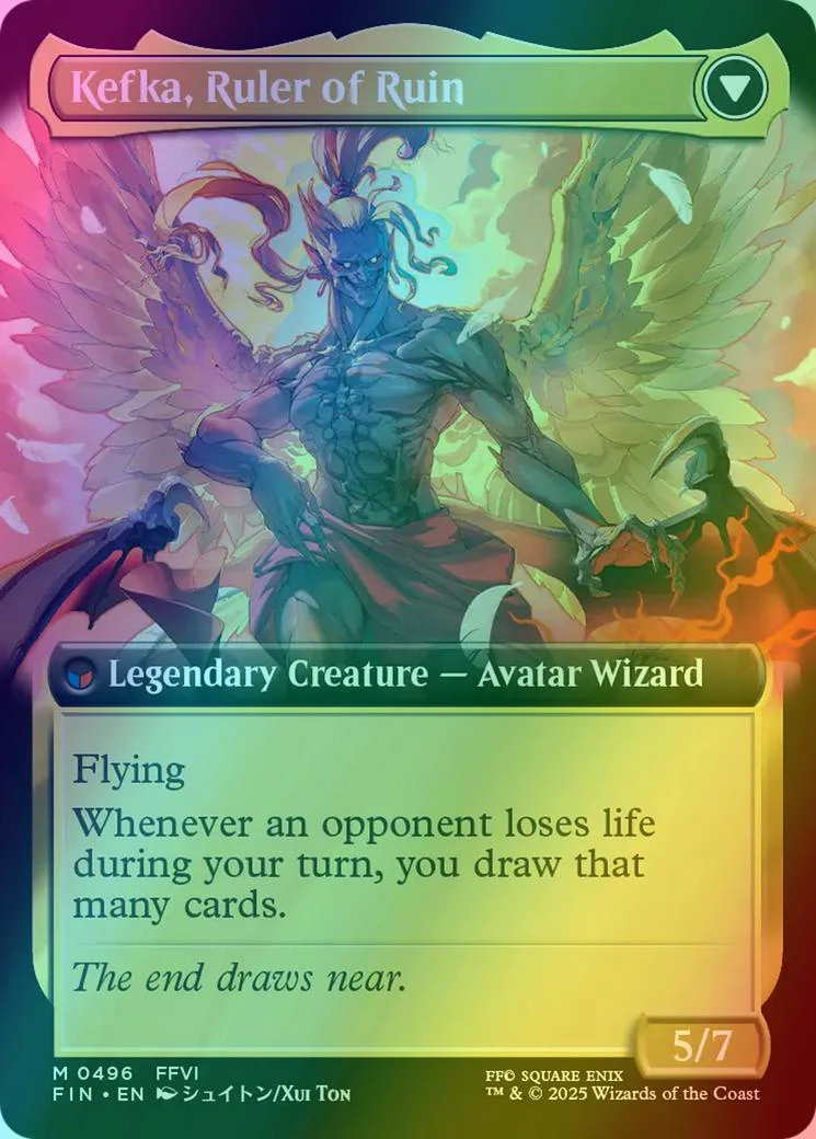 Kefka, Court Mage // Kefka, Ruler of Ruin [496] [Extended Art] [FINAL FANTASY] [Foil] - Image 2