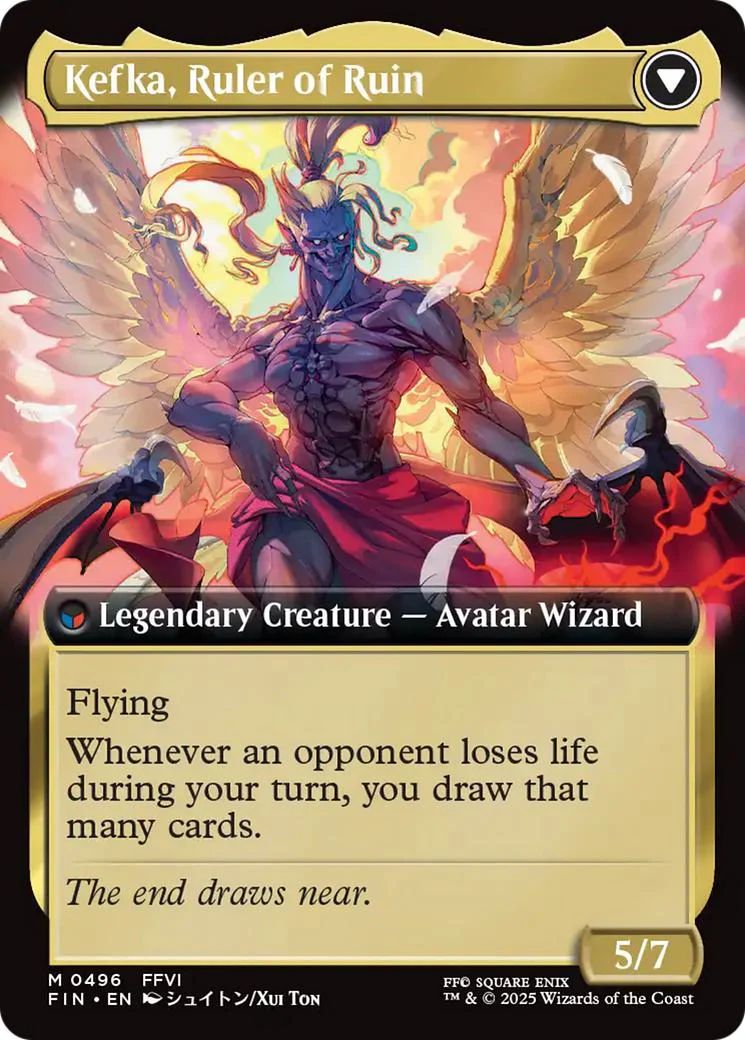 Kefka, Court Mage // Kefka, Ruler of Ruin [496] [Extended Art] [FINAL FANTASY] [Non-Foil] - Image 2