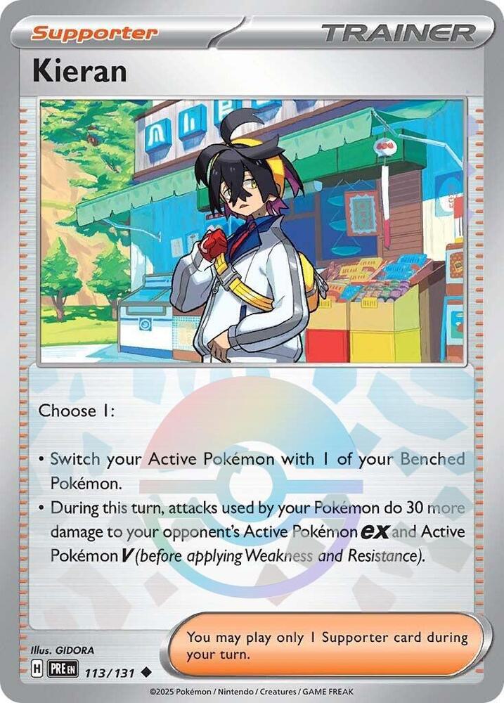 Kieran - Poké Ball Pattern - 113/131 - Uncommon [sv085-113] [Reverse Holo]