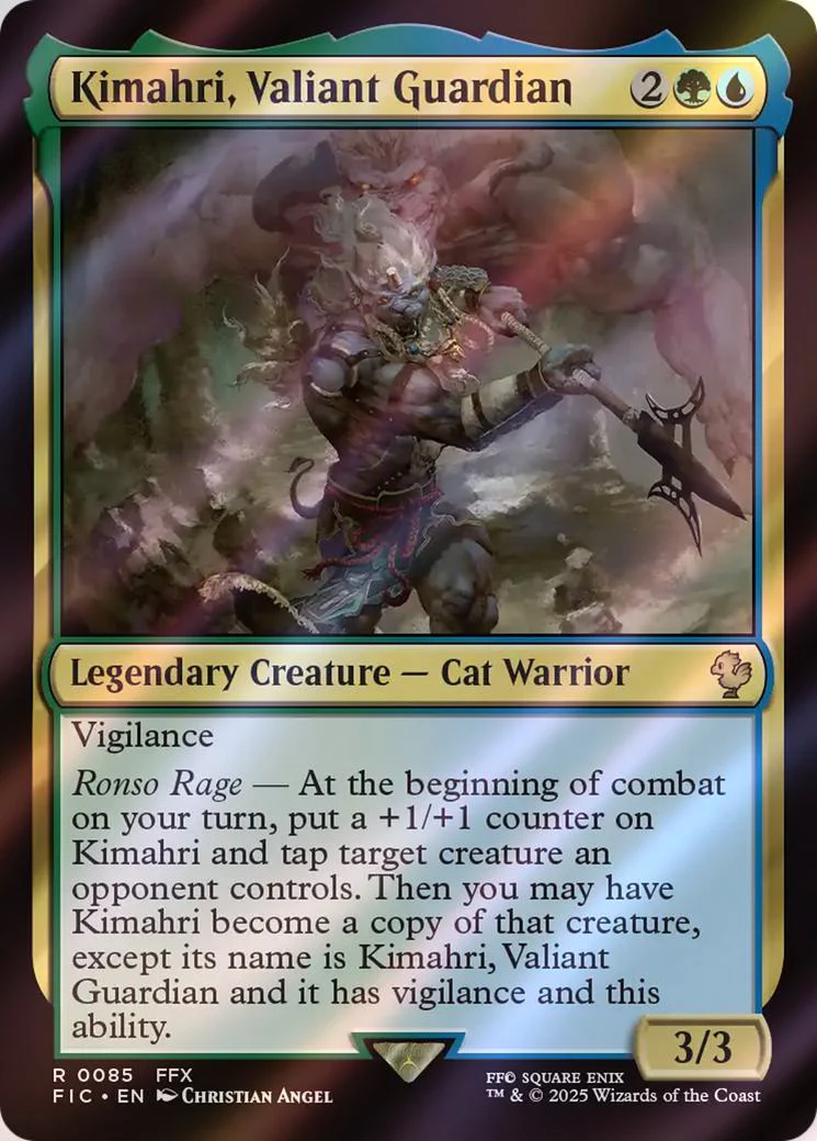 Kimahri, Valiant Guardian [85] [FINAL FANTASY: Commander] [Surge Foil]