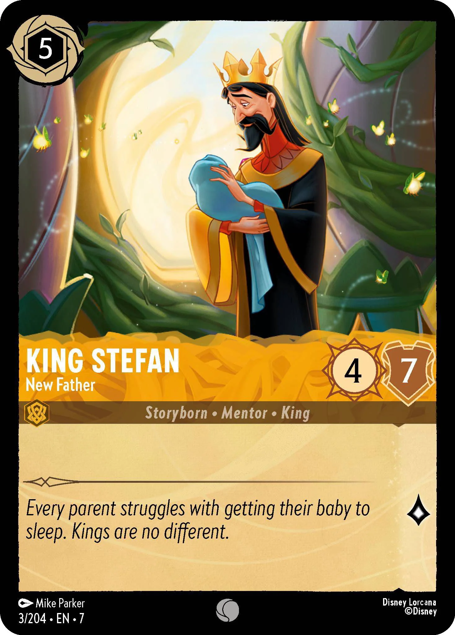 King Stefan - New Father - 3/204 [Archazia's Island] [Non-Foil]