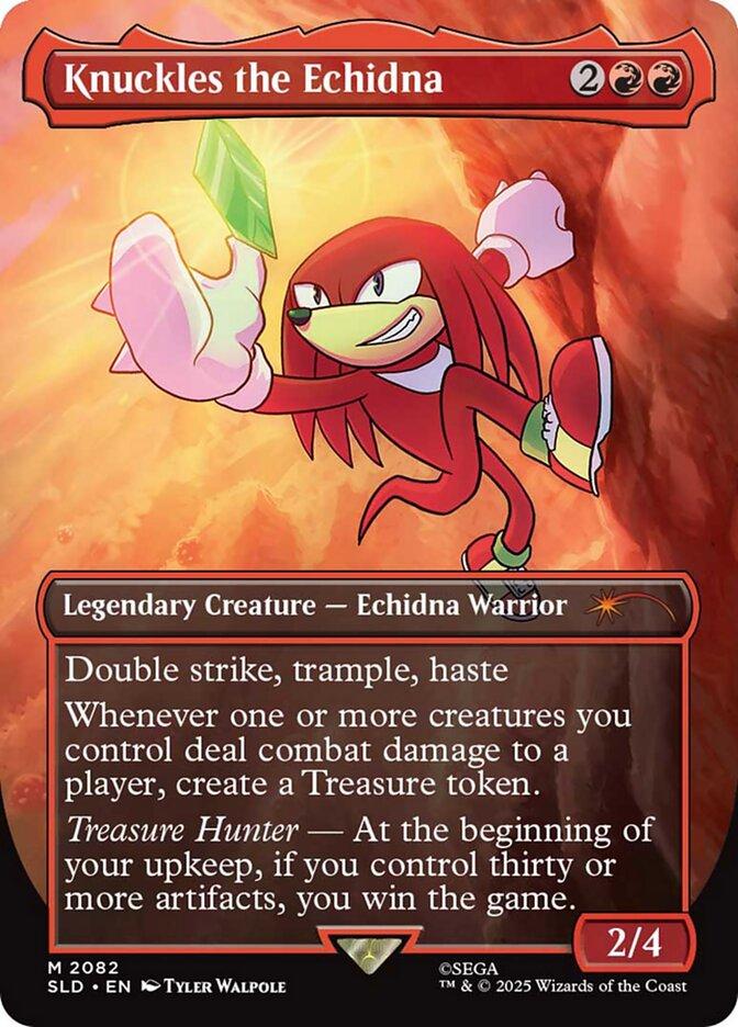 Knuckles the Echidna [2082] [Borderless] [Secret Lair X Sonic: Friends and Foes] [Secret Lair Drop] [Non-Foil]