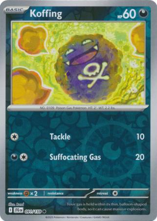 Koffing - 091/159 - Common [sv09-091] [Reverse Holo]