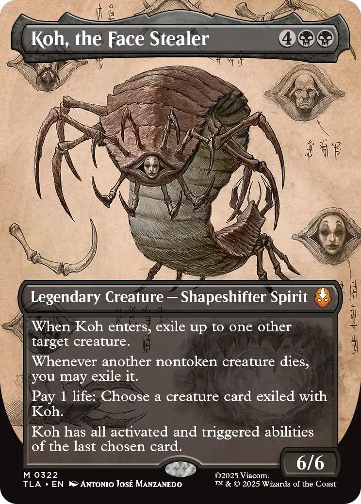 Koh, the Face Stealer [322] [Borderless] [Field Notes] [Avatar: The Last Airbender] [Non-Foil]