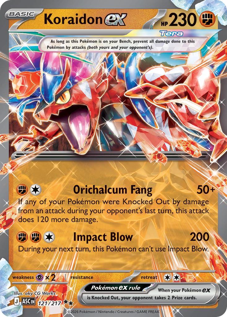 Koraidon ex - 121/217 - Double Rare [me025-121] [Ultra]
