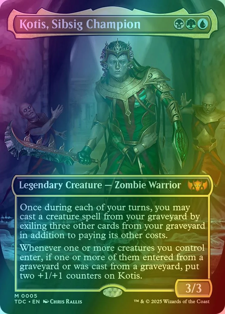 Kotis, Sibsig Champion [5] [Borderless] [Tarkir: Dragonstorm: Commander] [Foil]