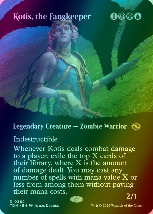 Kotis, the Fangkeeper [362] [Borderless] [Clan] [Tarkir: Dragonstorm] [Foil]